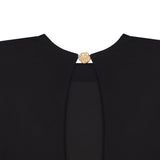 Angelina Sırt Dekolteli Uzun Elbise - No Design Store