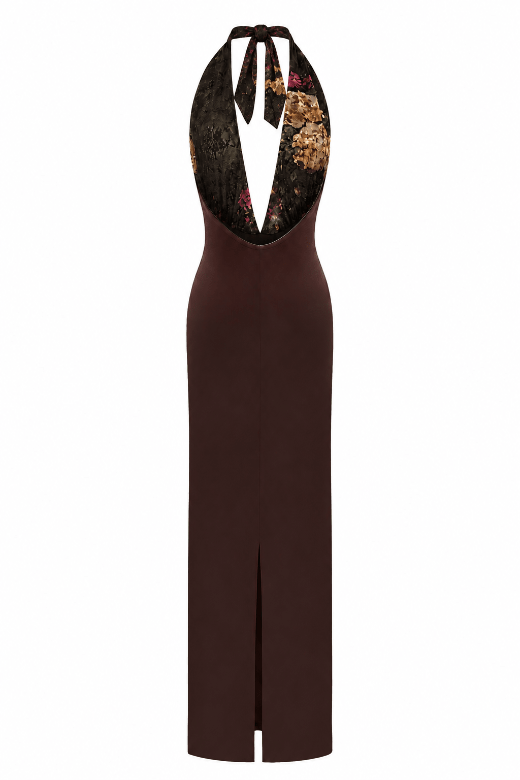 Aveline Derin V Yaka Uzun Elbise - No Design Store
