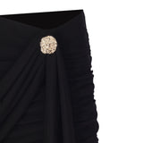 Bardot Düğme Detaylı Tül Astarlı Mini Etek - No Design Store