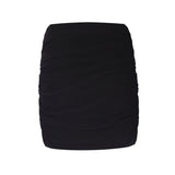 Bardot Düğme Detaylı Tül Astarlı Mini Etek - No Design Store