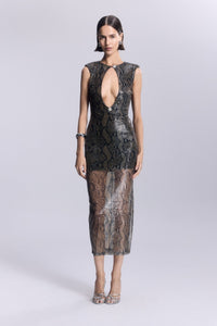 Borgia Dekolteli Uzun Elbise - No Design Store