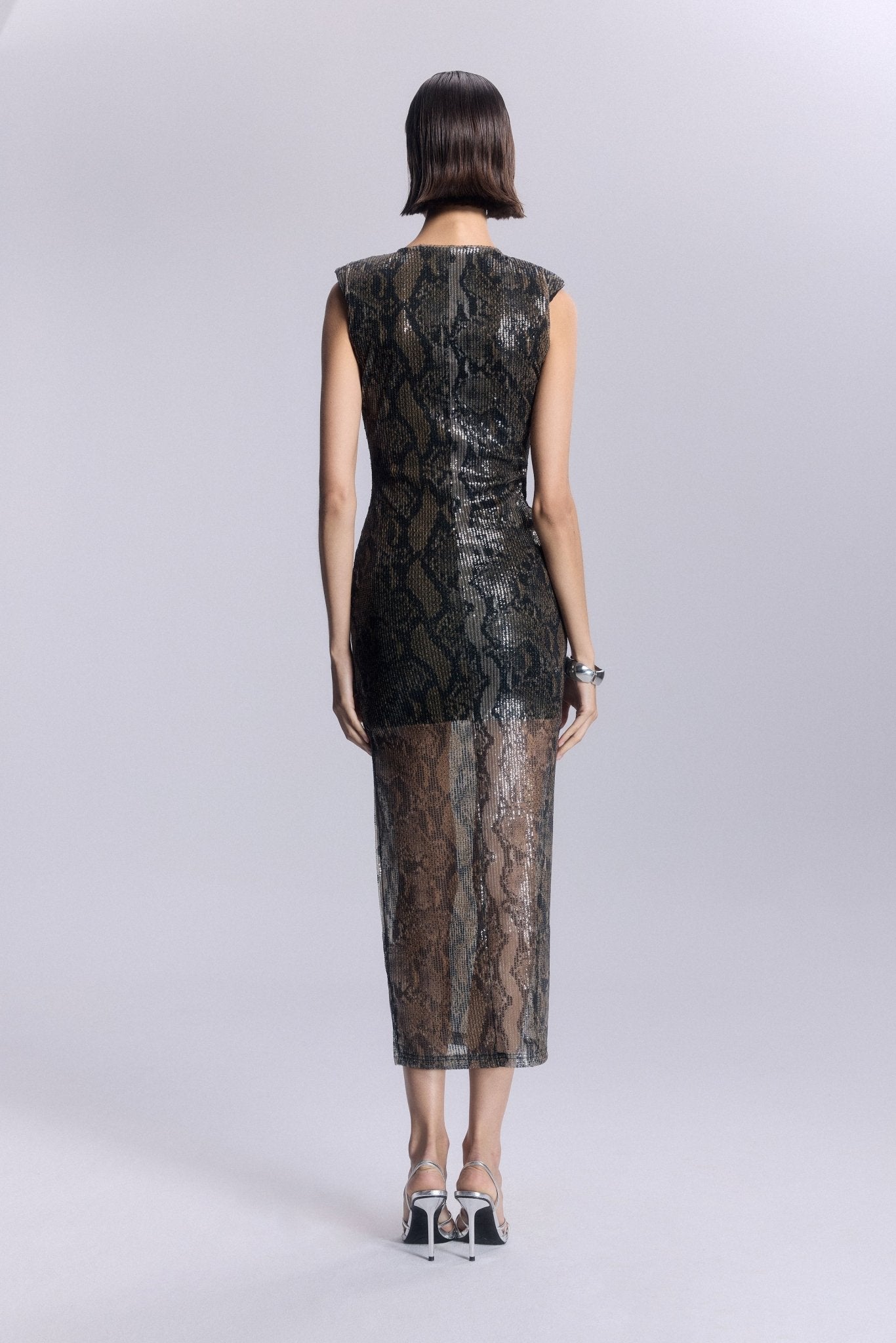 Borgia Dekolteli Uzun Elbise - No Design Store