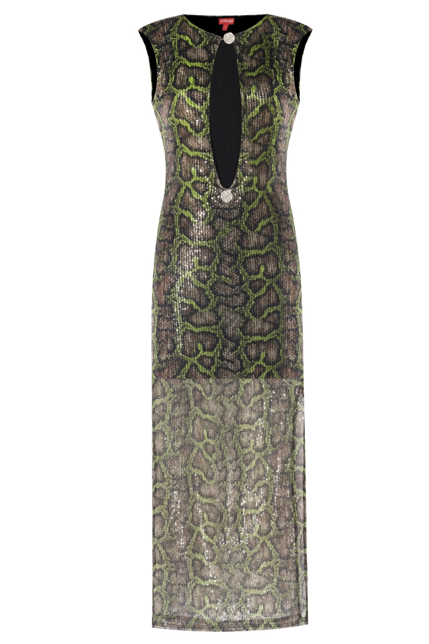 Borgia Dekolteli Uzun Elbise - No Design Store