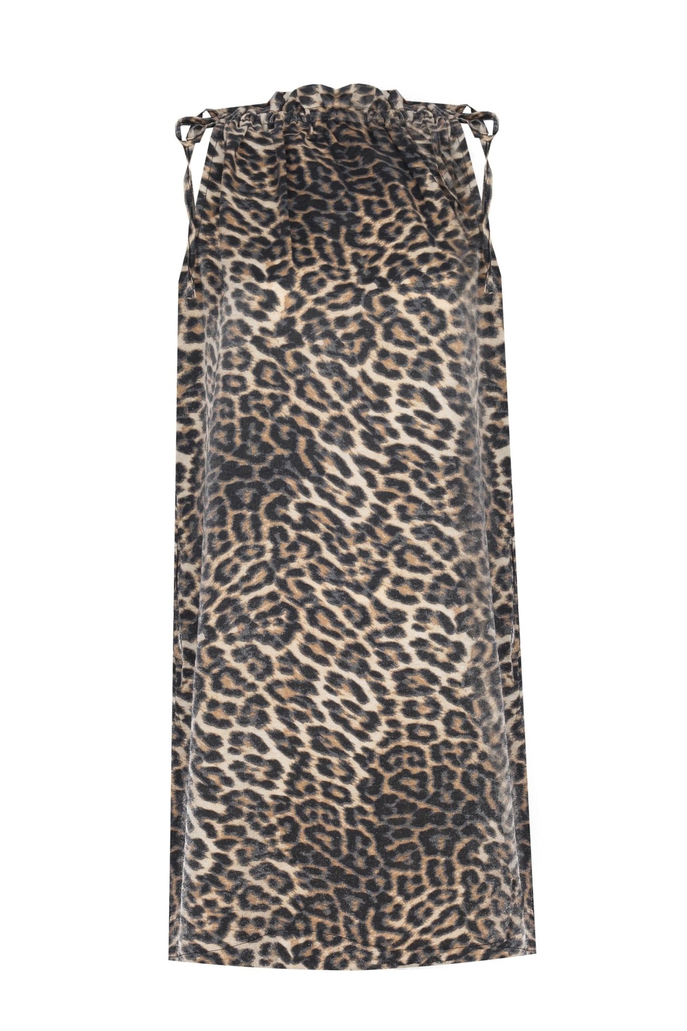 Boyundan Bağlamalı Cepli Mini Elbise - No Design Store