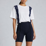 Biker Shorts with Flatlock Detail