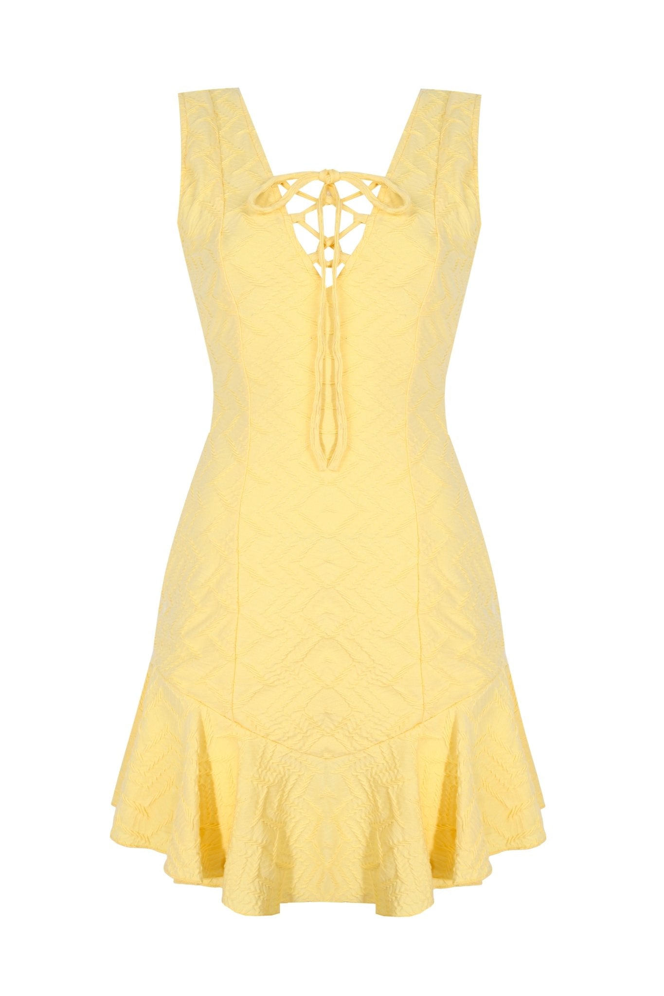 Duchess Volanlı Mini Elbise - No Design Store
