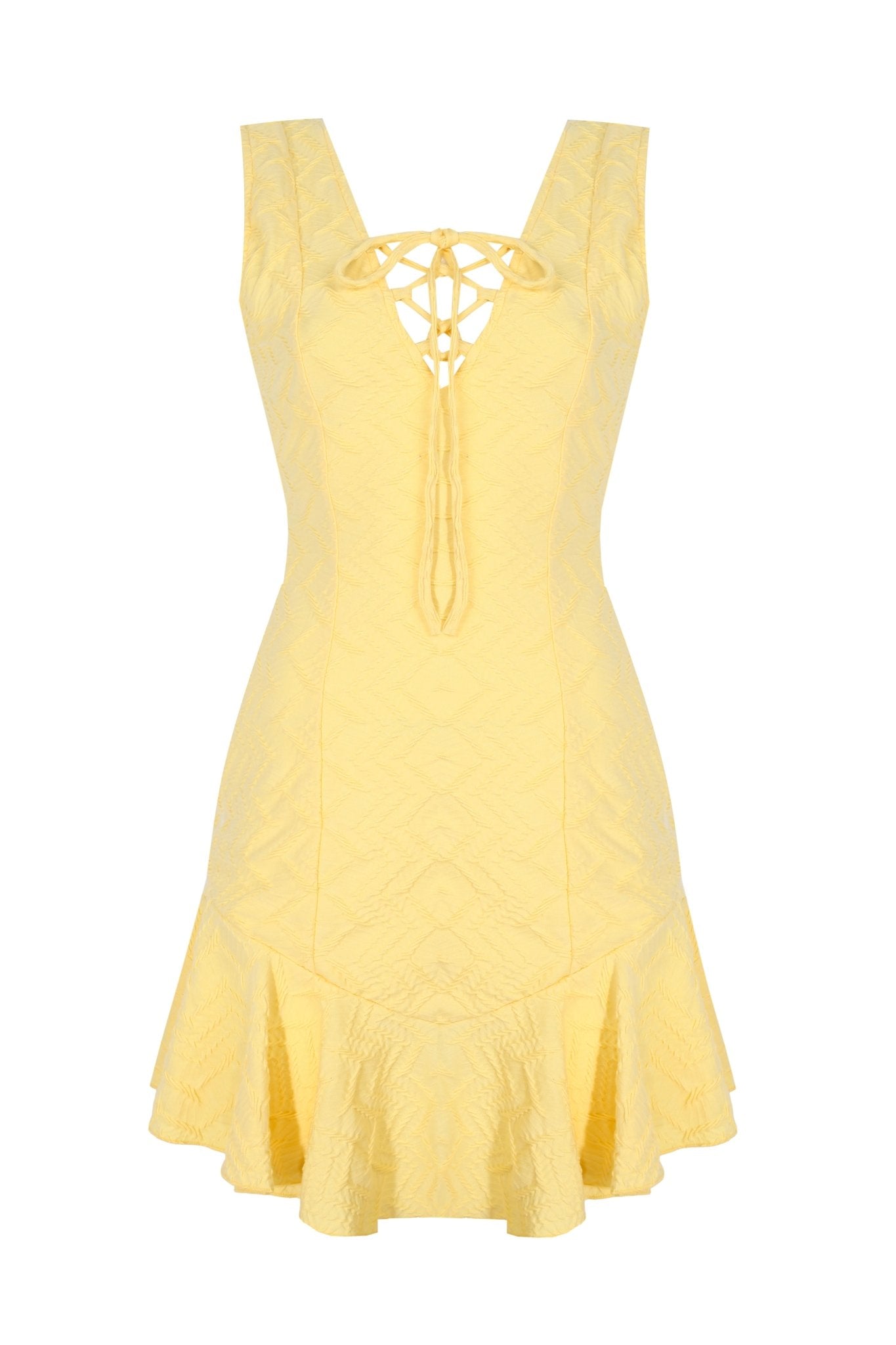 Duchess Volanlı Mini Elbise - No Design Store