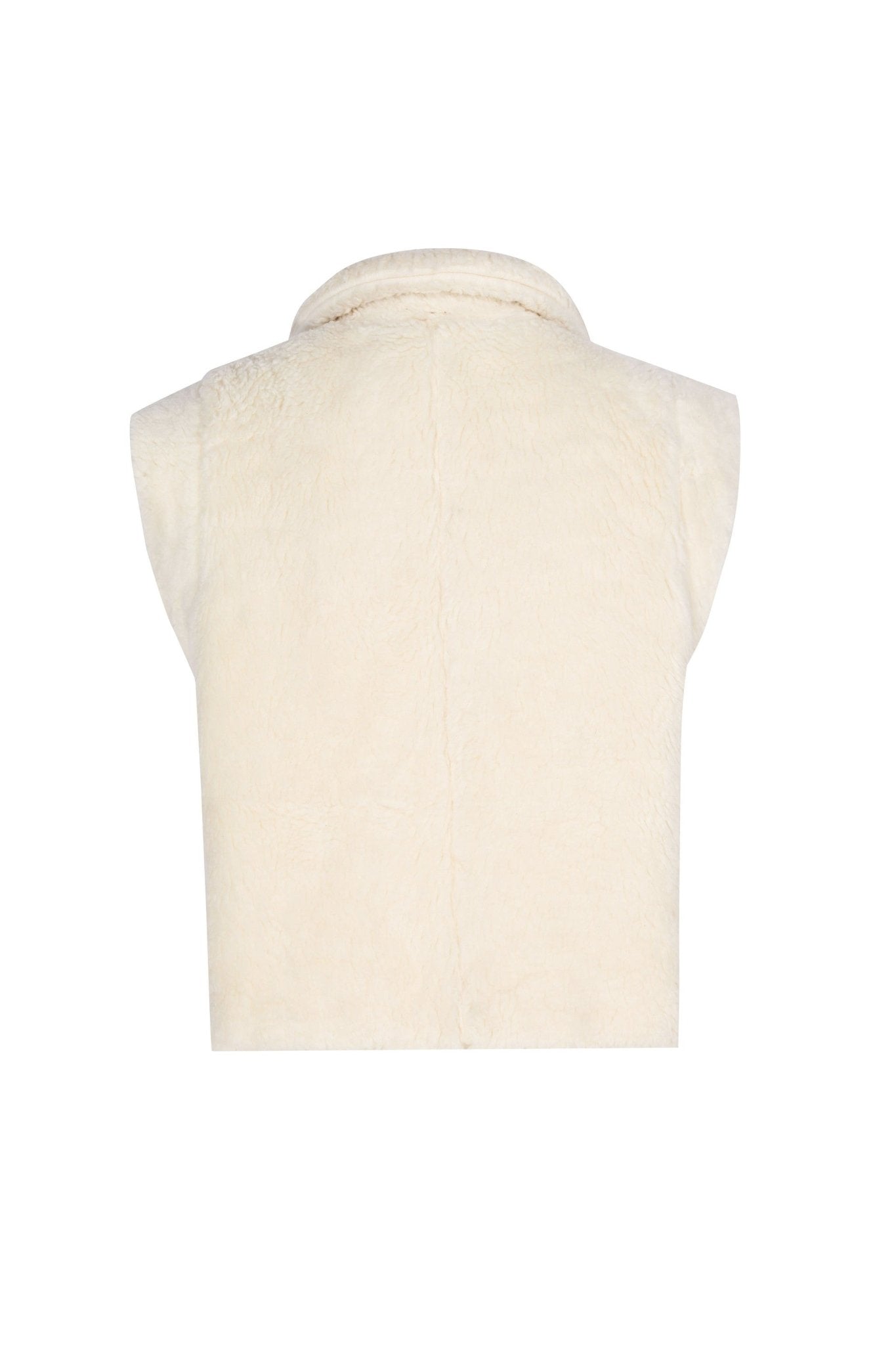 Düğmeli Oversize Crop Yelek - No Design Store