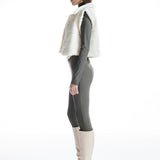 Düğmeli Oversize Crop Yelek - No Design Store