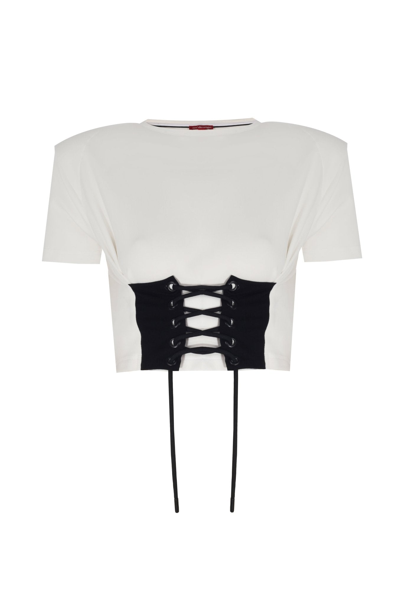 Elora Vatkalı Crop Top - No Design Store