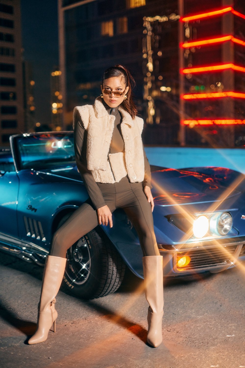 Fermuarlı Lastik Paça Detaylı Nervür Dikişli Tulum - No Design Store