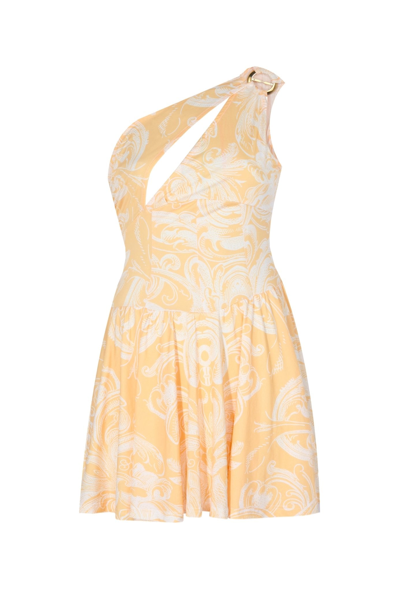 Fleur Tek Kol Mini Elbise - No Design Store