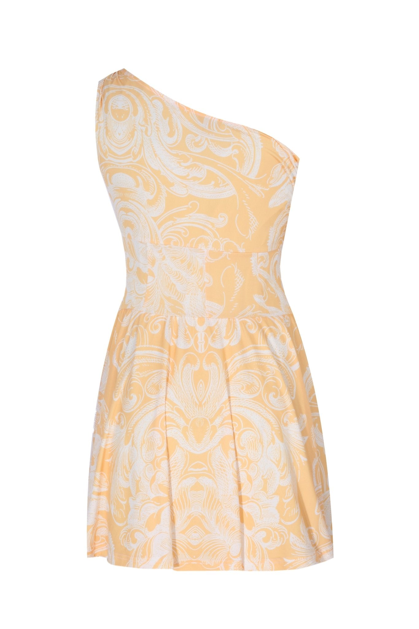 Fleur Tek Kol Mini Elbise - No Design Store