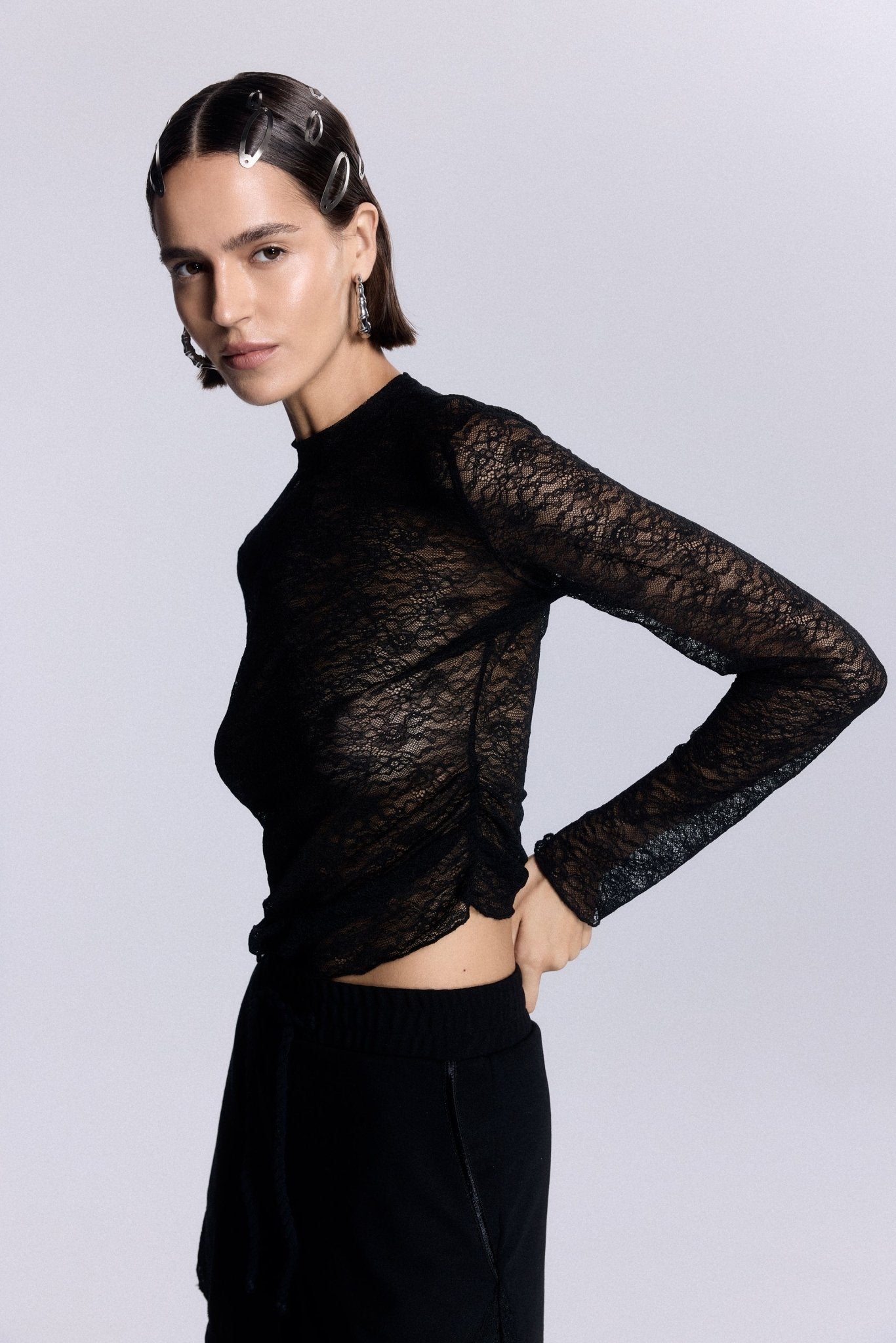 Luna Dantel Bluz - No Design Store