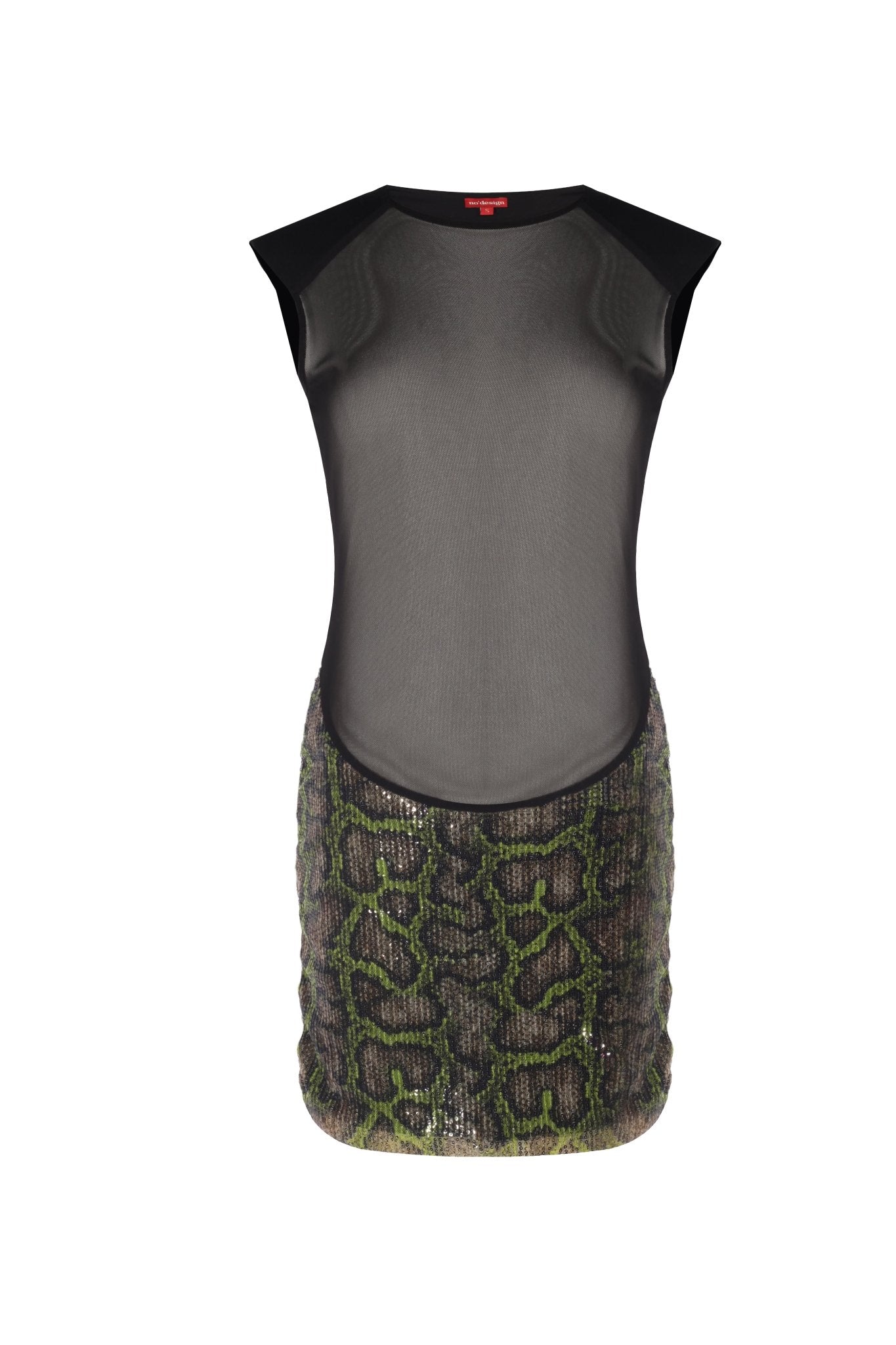 Marlene Transparan Mini Elbise - No Design Store