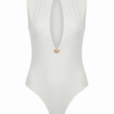 Monica Düğme Detaylı Dekolteli Bodysuit - No Design Store