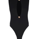 Monica Düğme Detaylı Dekolteli Bodysuit - No Design Store