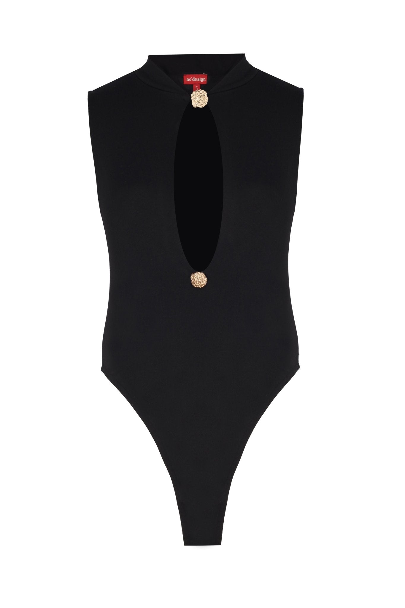 Monica Düğme Detaylı Dekolteli Bodysuit - No Design Store