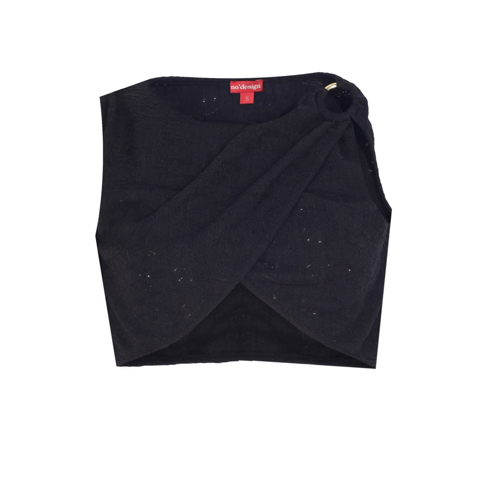 Myth Toka Detaylı Crop Top - No Design Store