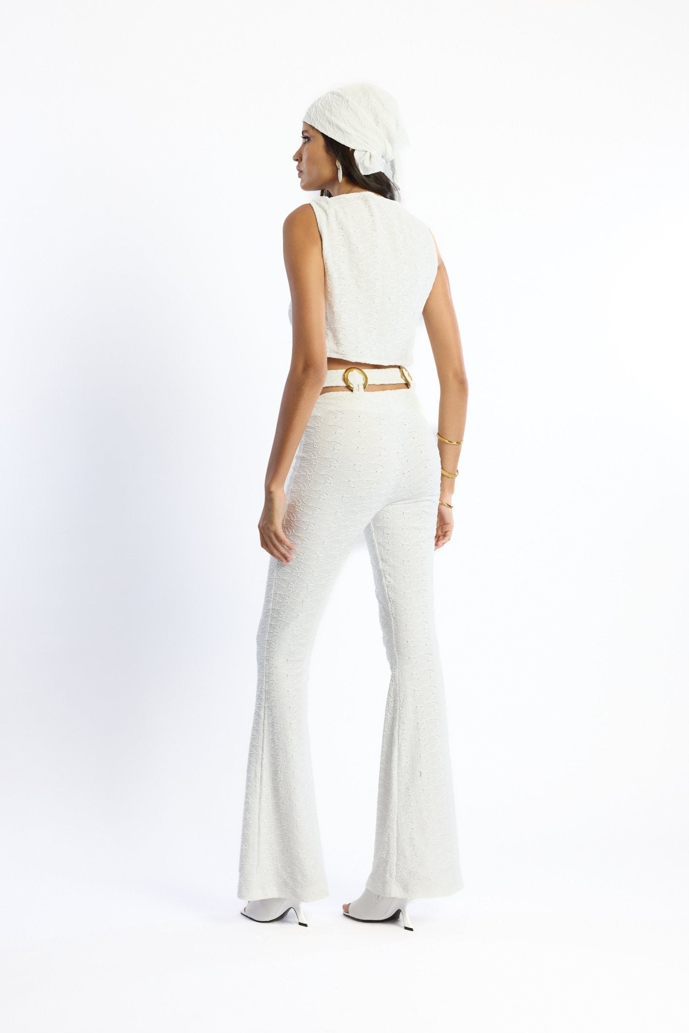 Myth Toka Detaylı Crop Top - No Design Store