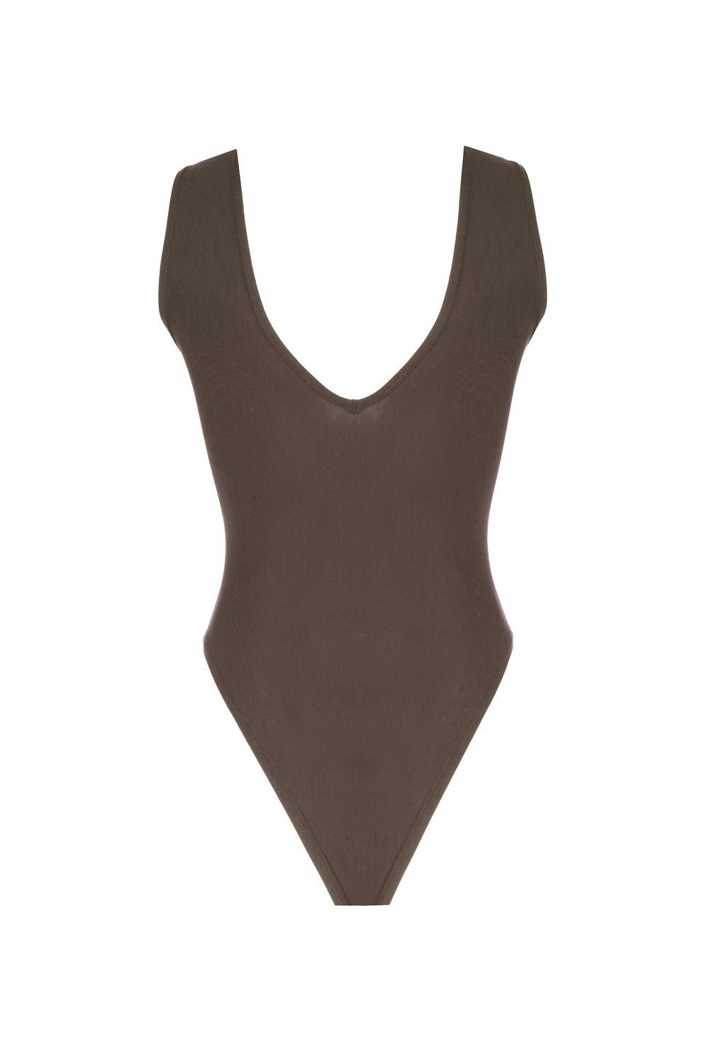 Önü V Yaka Dekolteli Bodysuit - No Design Store