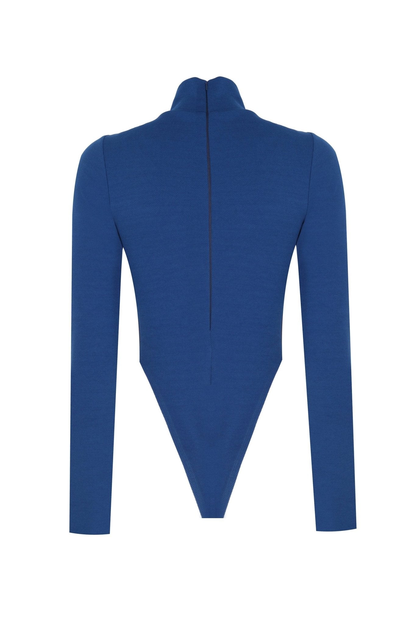 Pencere Dekolteli Fermuarlı Bodysuit - No Design Store