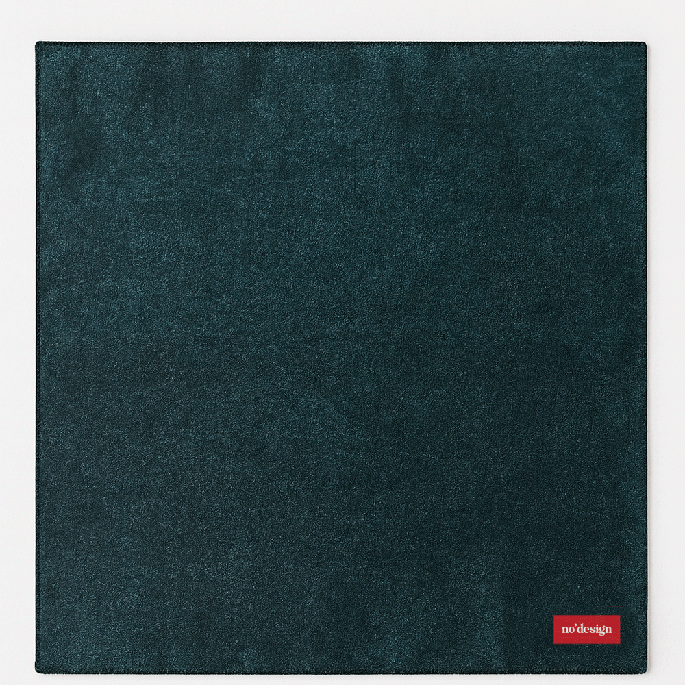 Petrol Yeşili Saten Fular Bandana - No Design Store