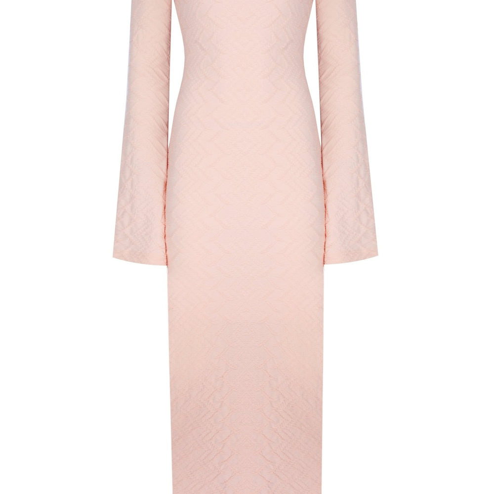 Serene Sırt Dekolteli Uzun Elbise - No Design Store