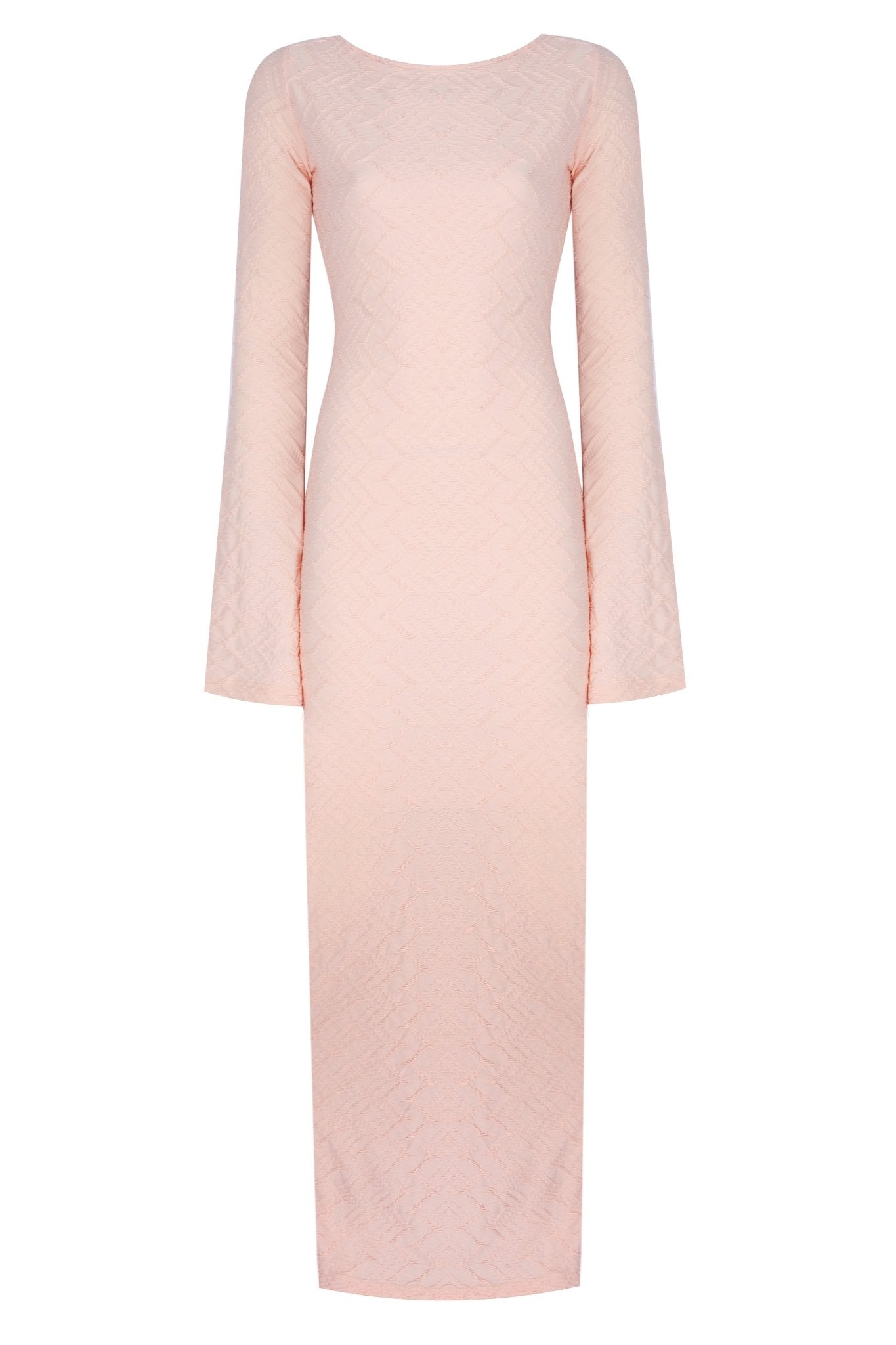 Serene Sırt Dekolteli Uzun Elbise - No Design Store