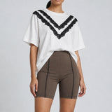 Biker Shorts with Flatlock Detail