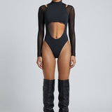 Long Sleeve Cut-Out Bodysuit