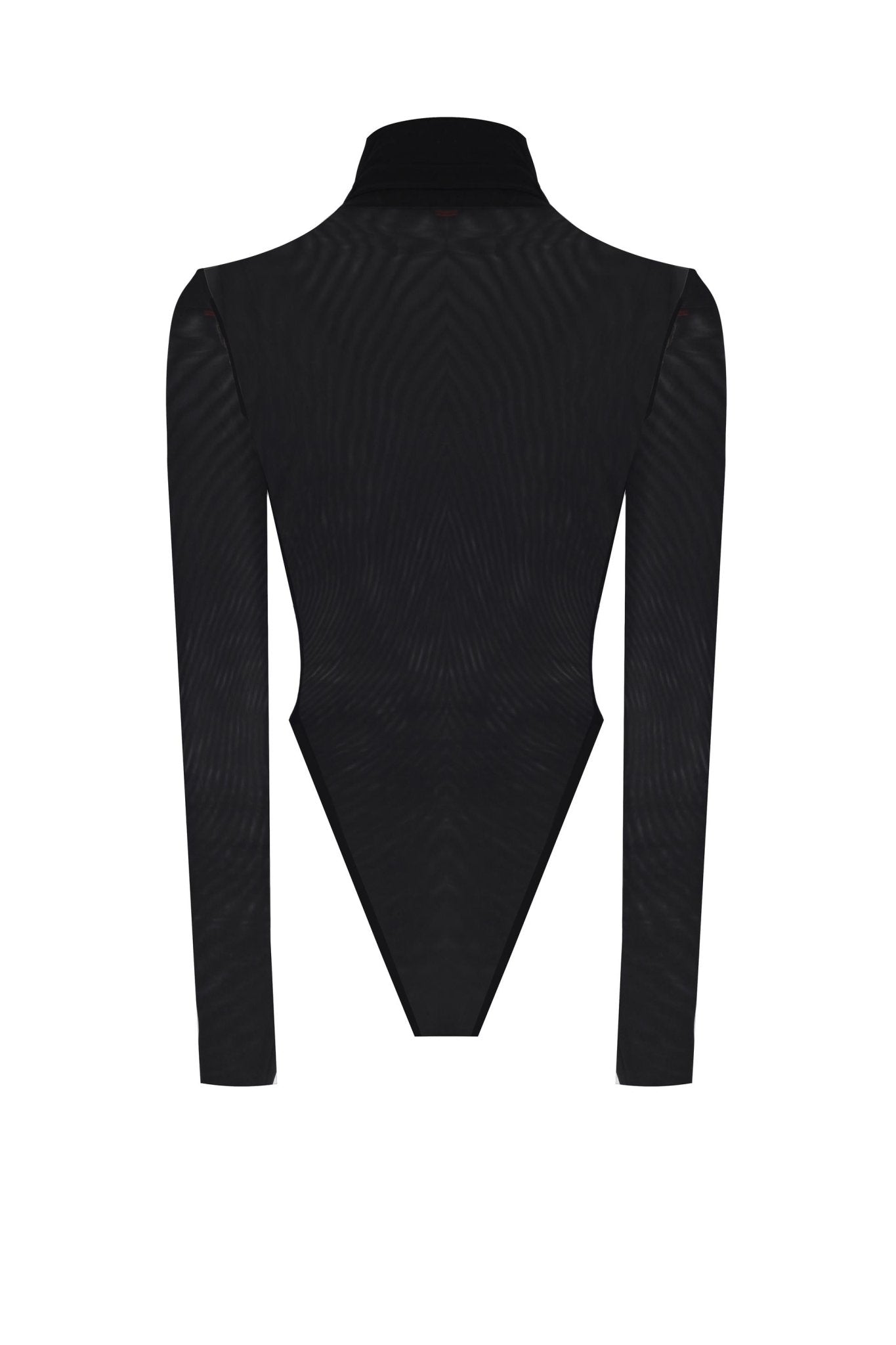 Transparan Balıkçı Yaka Bodysuit - No Design Store