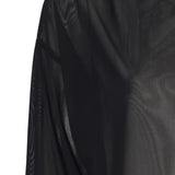 Transparan Balıkçı Yaka Oversize Crop Top - No Design Store