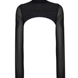 Transparan İspanyol Kol Bolero - No Design Store