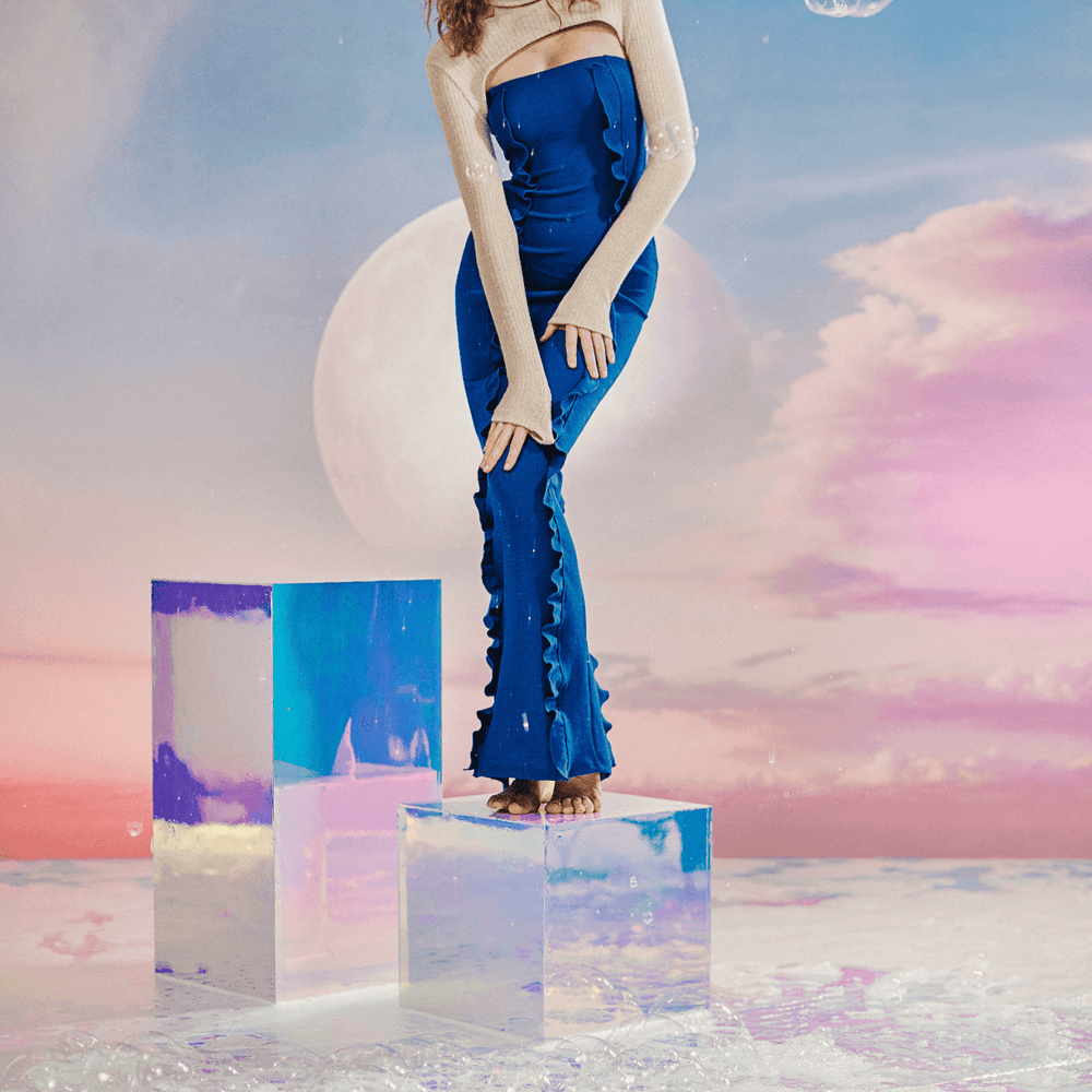 Uzun Balıkçı Yaka Triko Bolero - No Design Store