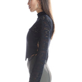 Yandan Bağcıklı Korse Detaylı Sweatshirt - No Design Store